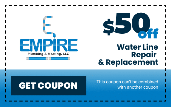 Empire Plumbing & Heating LLC in Baltimore, MD - Water Line Coupon