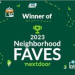 Nextdoor Neighborhood Faves 2023 winner badge